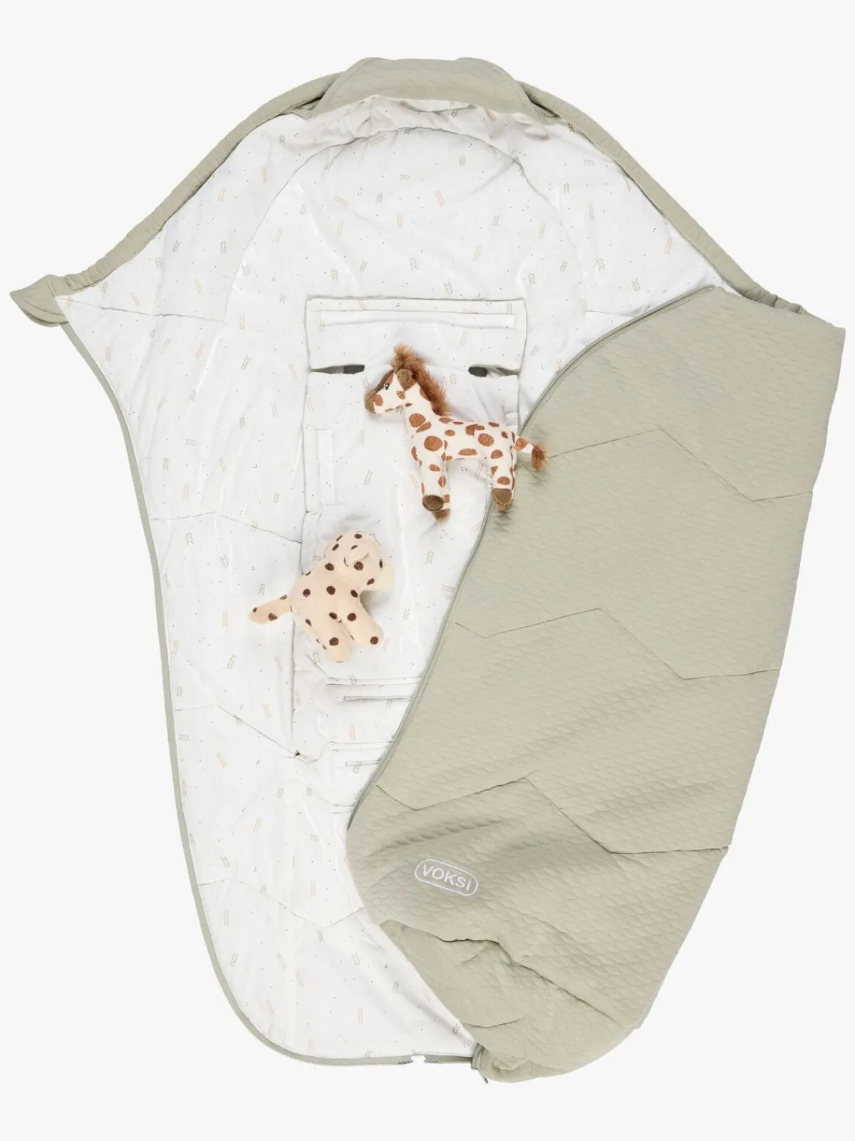 Voksi Køreposer-Breeze Light Kørepose, Misty Green Fields