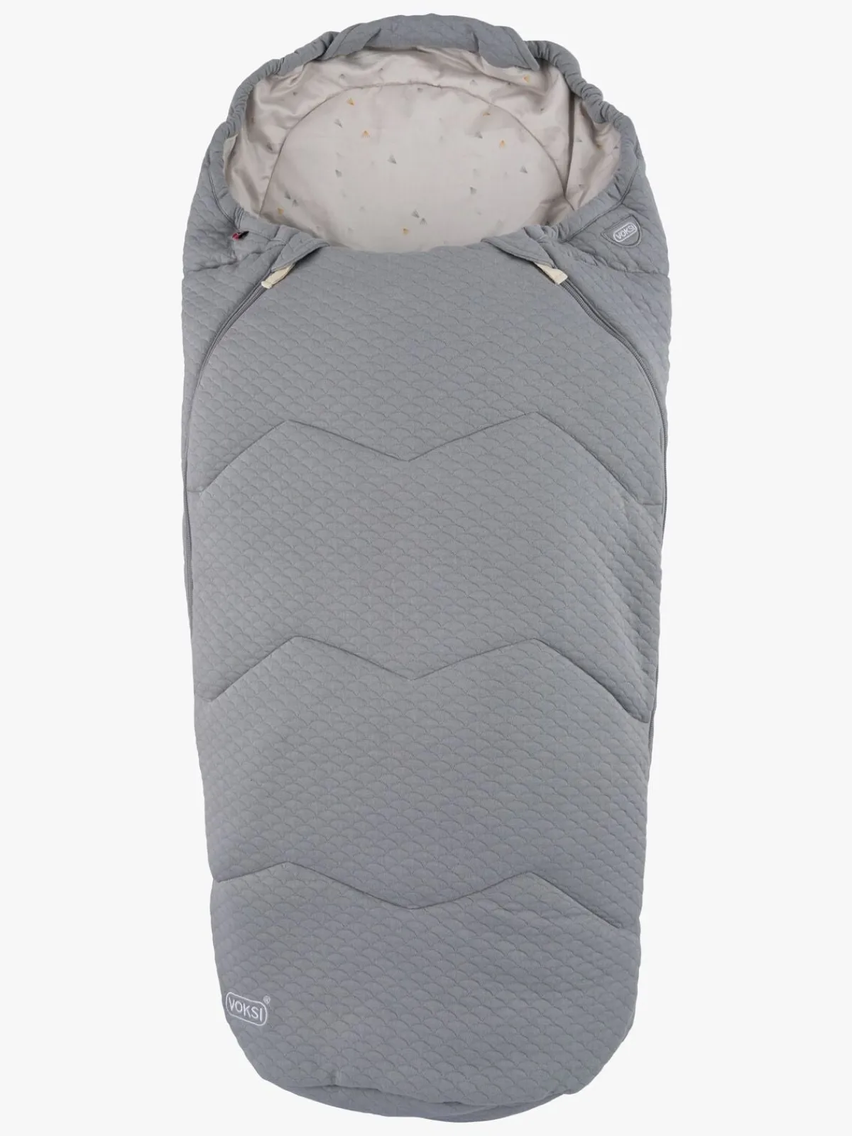 Voksi Køreposer-Breeze Light Kørepose, Grey Footprints