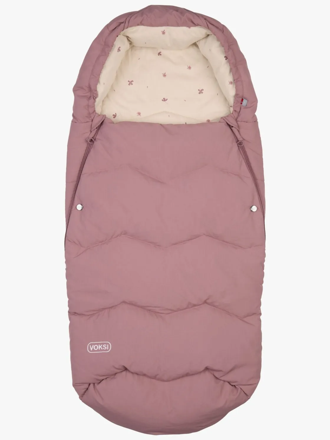 Køreposer|Voksi Explorer Kørepose, Grape Clover Rød