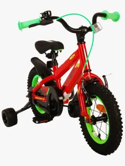 Cykler|Volare Rocky Cykel 12 Tommer, Rød Grøn/Rød