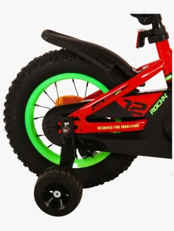 Cykler|Volare Rocky Cykel 12 Tommer, Rød Grøn/Rød
