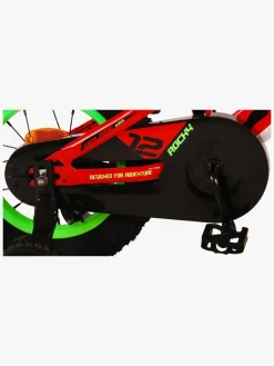 Cykler|Volare Rocky Cykel 12 Tommer, Rød Grøn/Rød