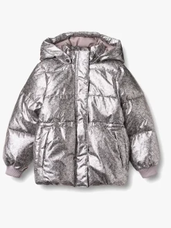 Børn Wheat Vintertøj-Eli Dynejakke, Silver Flower Meadow