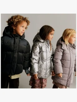 Børn Wheat Vintertøj-Eli Dynejakke, Silver Flower Meadow