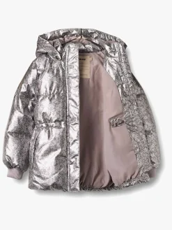 Børn Wheat Vintertøj-Eli Dynejakke, Silver Flower Meadow