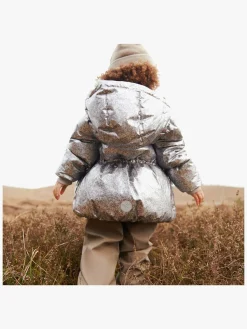 Børn Wheat Vintertøj-Eli Dynejakke, Silver Flower Meadow