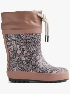 Børn Wheat Gummistøvler-Forede Gummistøvler, Black Sea Garden