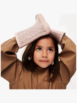 Børn Wheat Gummistøvler-Muddy Gummistøvler, Powder Flower Meadow