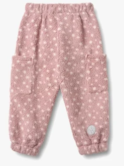 Fleecetøj|Wheat Suun Fleecebukser, Rosewood Dots