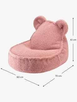 Børnemøbler|Wigiwama Bjørn Sækkestol, Guava Pink