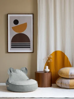 Børn Wigiwama Børnemøbler-Bjørn Sækkestol, Misty Green