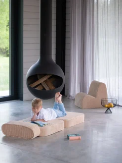 Børn Wigiwama Børnemøbler-Flip Foldbar Stol 150x60 cm, Brown Sugar