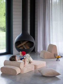 Børn Wigiwama Børnemøbler-Flip Foldbar Stol 150x60 cm, Brown Sugar