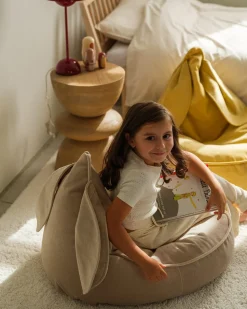 Børnemøbler|Wigiwama Kanin Sækkestol, Dusty Beige