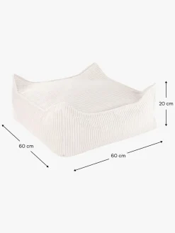 Børnemøbler|Wigiwama Kvadrat Puf, Marshmallow