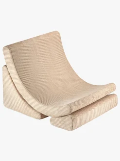 Børn Wigiwama Børnemøbler-Måne Lænestol, Brown Sugar