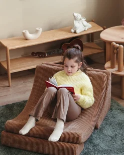 Børn Wigiwama Børnemøbler-Måne Lænestol, Toffee