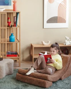 Børn Wigiwama Børnemøbler-Måne Lænestol, Toffee