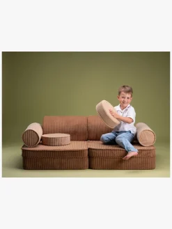 Børnemøbler|Wigiwama Play Bygbar Sofa 272x156 cm, Toffee