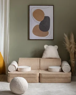 Børn Wigiwama Børnemøbler-Play Bygbar Sofa 272x156 cm, Brown Sugar