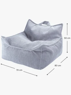 Børnemøbler|Wigiwama Sækkestol, Blueberry Blue