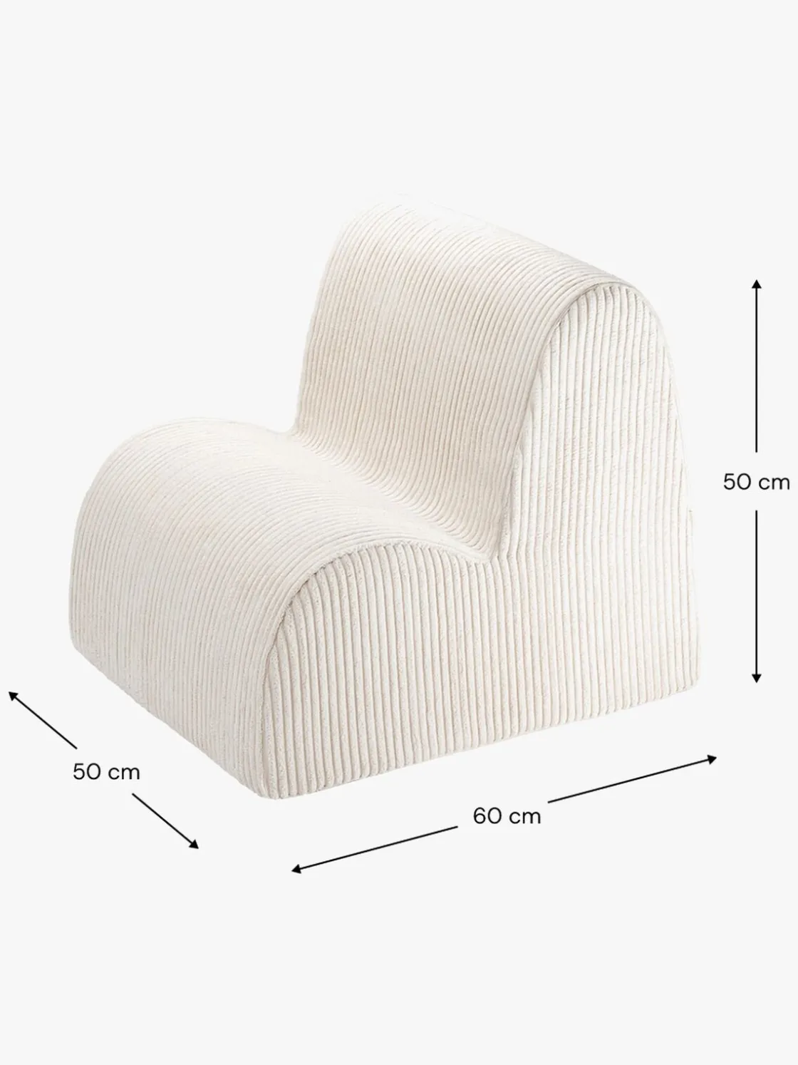 Børnemøbler|Wigiwama Sky Lænestol, Marshmallow