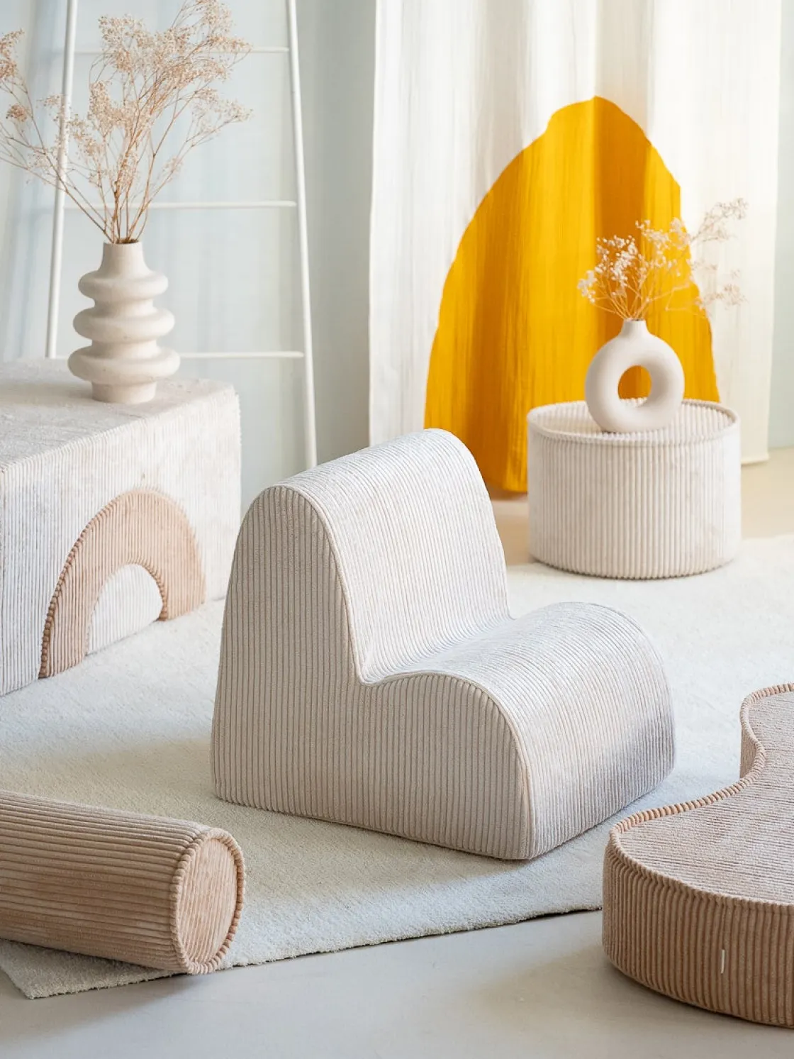 Børnemøbler|Wigiwama Sky Lænestol, Marshmallow