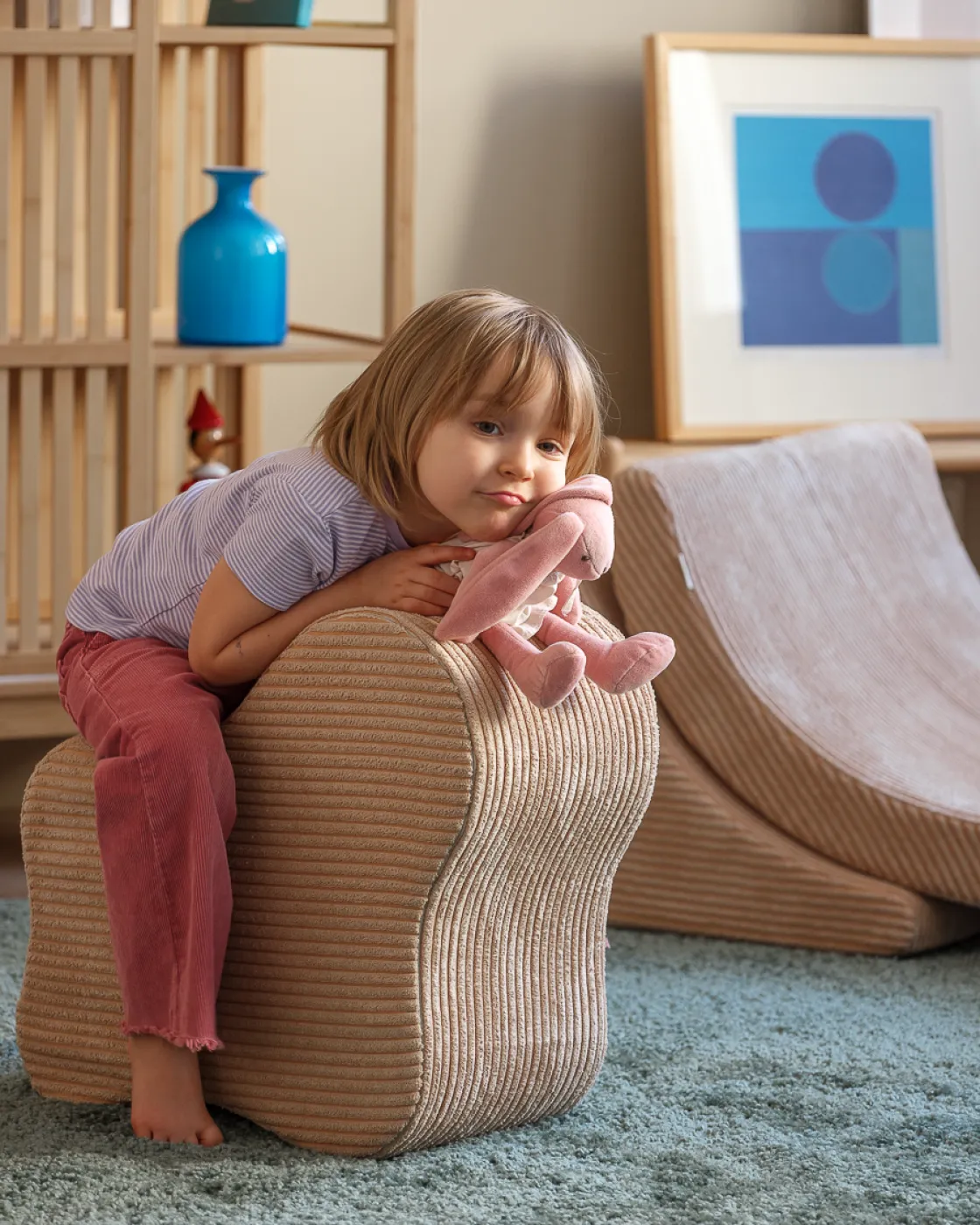 Børnemøbler|Wigiwama Sky Puf, Brown Sugar