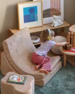 Børnemøbler|Wigiwama Sky Puf, Brown Sugar