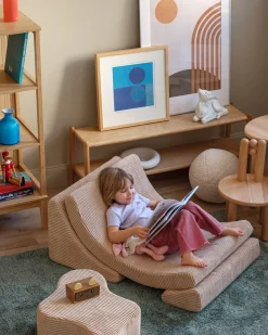 Børnemøbler|Wigiwama Sky Puf, Brown Sugar