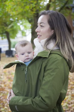 Wombat Tøj Til Mor-Graviditetsjakke, Grøn/Beige