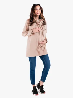 Tøj Til Mor|Wombat Numbat GO Graviditets- og Bærejakke, Lyserød