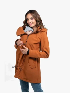 Tøj Til Mor|Wombat Softshell Bærejakke, Caramel Orange