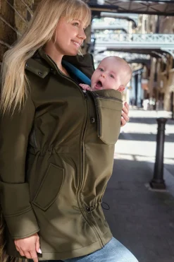 Tøj Til Mor|Wombat Softshell Bærejakke, Green Grøn