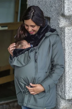 Tøj Til Mor|Wombat Wallaby Bærejakke, Grey/Black Grå/Sort