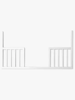 Børnesenge & Tilbehør|Woodies Classic Juniorlangside Tremmeseng, Hvid