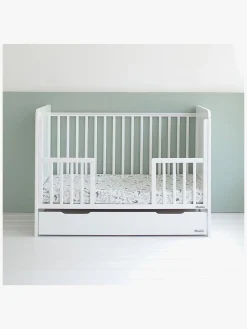 Børnesenge & Tilbehør|Woodies Classic Juniorlangside Tremmeseng, Hvid