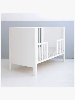 Børnesenge & Tilbehør|Woodies Classic Juniorlangside Tremmeseng, Hvid