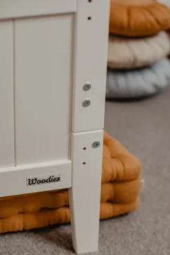 Børnesenge & Tilbehør|Woodies Hampton Tremmeseng, Hvid