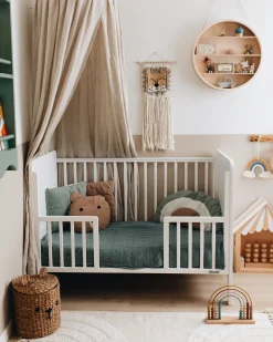 Børn Woodies Børnesenge & Tilbehør-Moderne Tremmeseng, Hvid