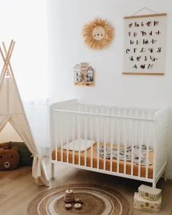 Børn Woodies Børnesenge & Tilbehør-Moderne Tremmeseng, Hvid