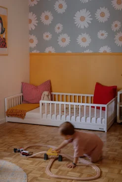 Børnesenge & Tilbehør|Woodies Monty Junior-/Montessori-seng, Hvid