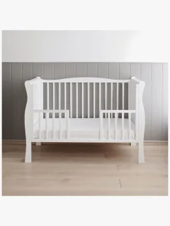 Børnesenge & Tilbehør|Woodies Noble Juniorlangside Tremmeseng, Hvid