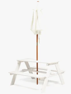 Woodlii Udemøbler-Picnicbord m. Parasol,