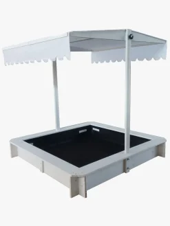 Udeleg|Woodlii Sandkasse med Tag, Hvid