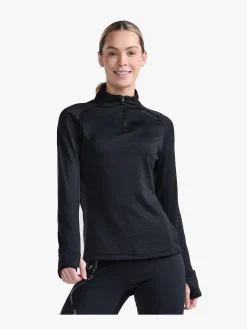 Børn 2XU Overdele-Ignition Base Layer Langærmet Top, Black/ Reflective