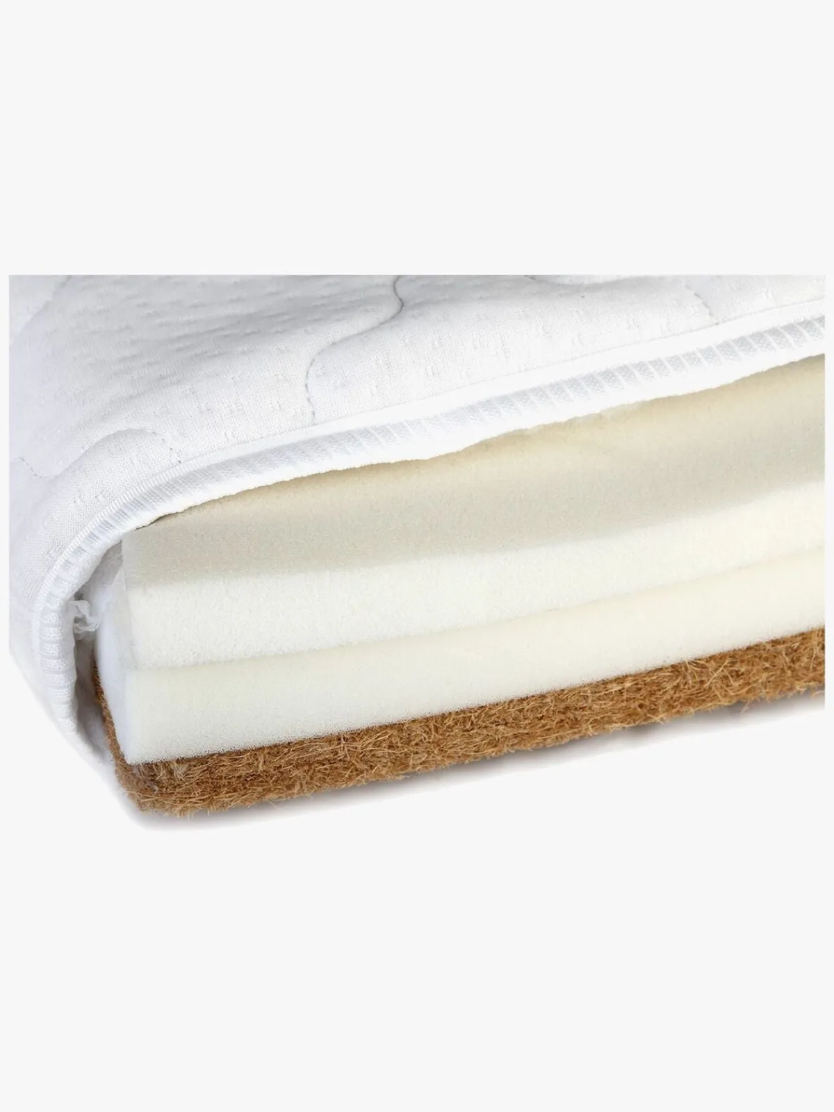 Madrasser|YappyKids Yappy Kids YappyMemory Madras 80x190, Hvid