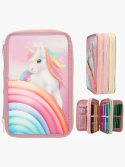 YlviAndtheMinimoomis Kreativt Legetøj-Ylvi & The Minimoomis Penalhus med 3 Rum Color Cloud