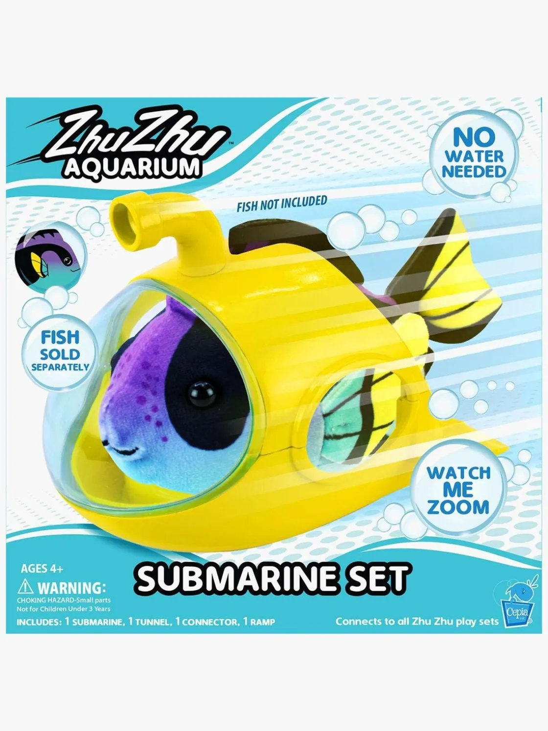 Legetøjsfigurer|ZhuZhuPets ZhuZhu Aquarium Ubåd Legesæt