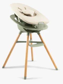 Skråstole & Babygynger|Ziza Skråstol inkl. Adapter til Højstol, Olive Beige/Grøn